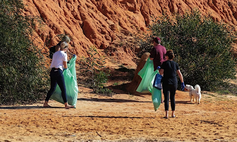 aspire beach clean up project